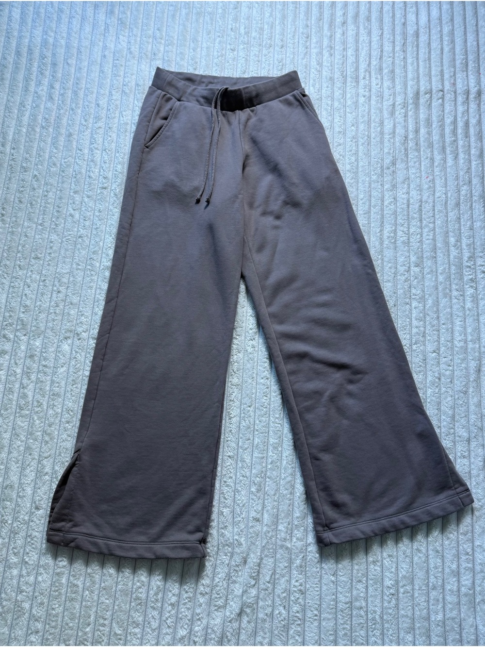 a new day Wide-Leg Straight Pants in Charcoal Gray